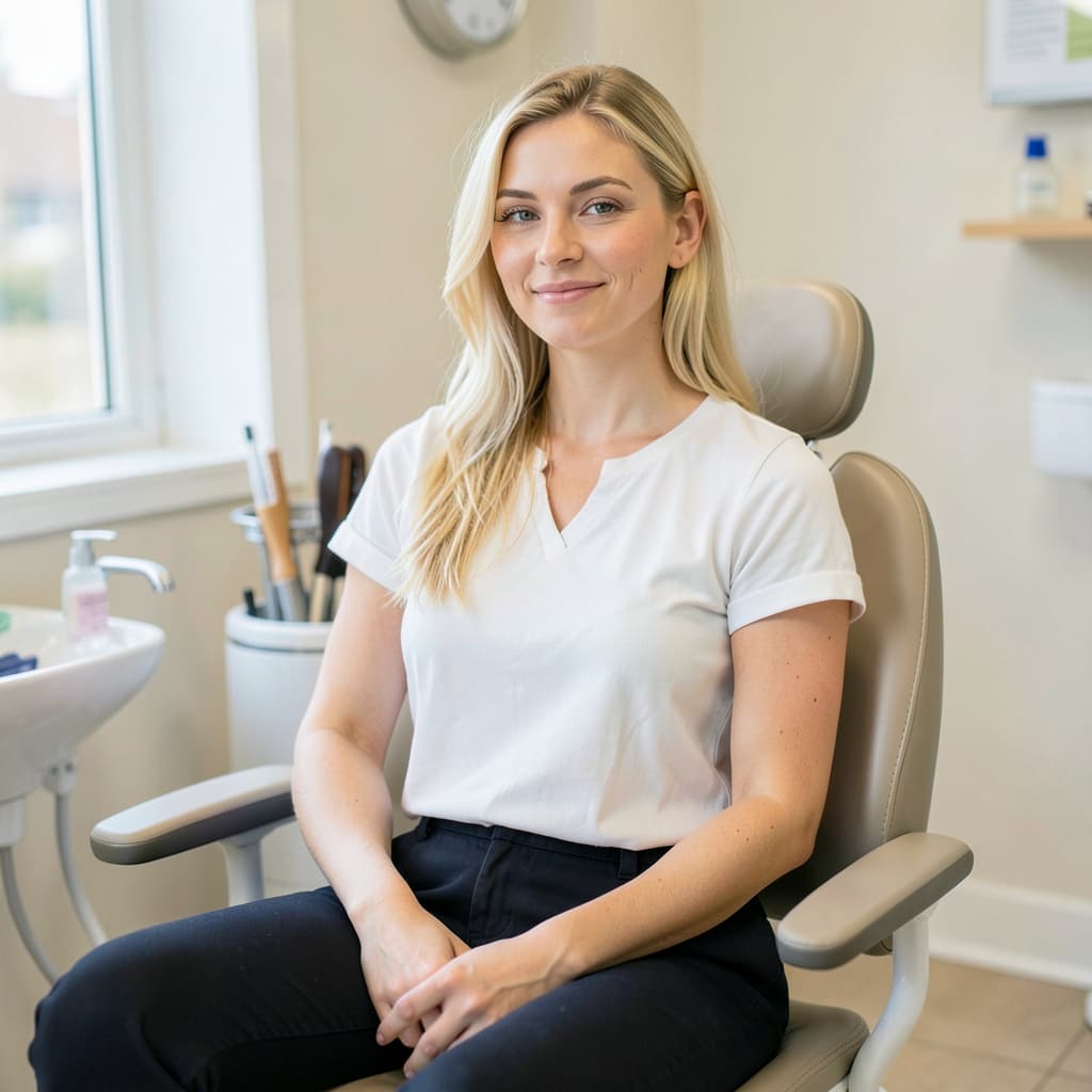 Patient relaxing in a modern treatment chair at the Sofia Implant Centre